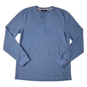 Member's Mark Men's Waffle Knit Soft Thermal Henley - Singing The Blues